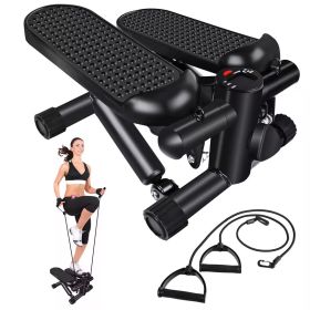 Steppers For Exercise At Home, Space-saving Stair Stepper With Resistance Bands, Mini Stepper For Home And Office Use With 330LBS Loading Capacity