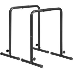 VEVOR Dip Bars, 440 lbs Capacity, Heave Duty Dip Stand Station with Adjustable Height