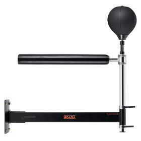 VEVOR Wall Mount Boxing Spinning Bar, Spinning Bar with Punching Ball, Adjustable Boxing Speed Trainer, Reflex Boxing Bar with Gloves