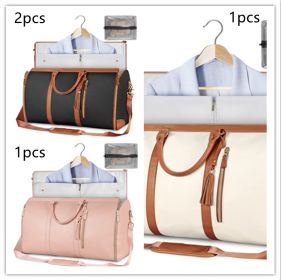 Large Capacity Travel Duffle Bag Women's Handbag Folding Suit Bag Waterproof Clothes Totes (Option: Set40)