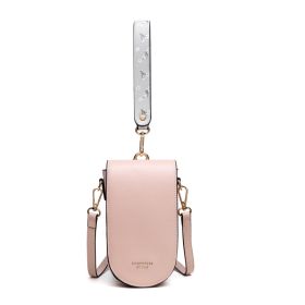 Mobile Phone Bag Korean Version PU Multifunctional Handbag (Color: Pink)