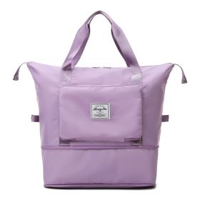 Dry And Wet Separation Sports Portable Shoulder Bag (Color: Purple)