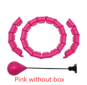 Fitness Sport Hoop Smart Upgrade Intelligent Sport Hoop Adjustable Thin Waist Exercise Gym Hoop Fitness Equipment Home Training (Option: Pink without box)