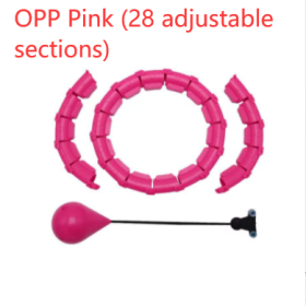 Fitness Sport Hoop Smart Upgrade Intelligent Sport Hoop Adjustable Thin Waist Exercise Gym Hoop Fitness Equipment Home Training (Option: OPP Pink 28adjustable sect)