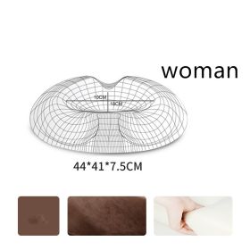 Seat Cushion Pillow for Office Memory Foam (Option: Coffee-Crystal-Woman)