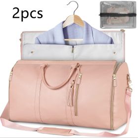 Large Capacity Travel Duffle Bag Women's Handbag Folding Suit Bag Waterproof Clothes Totes (Option: Set41)