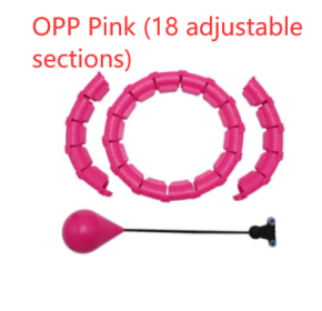 Fitness Sport Hoop Smart Upgrade Intelligent Sport Hoop Adjustable Thin Waist Exercise Gym Hoop Fitness Equipment Home Training (Option: OPP Pink 18adjustable sect)