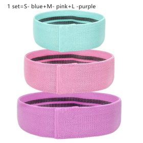 Resistance Band Elastic Hip Circle Fitness Squat Resistance Buttocks Circle Yoga (Option: Mixed-SML-1 Set)