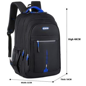 Men's Fashion Large Capacity Computer Backpack (Color: Blue)