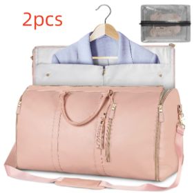 Large Capacity Travel Duffle Bag Women's Handbag Folding Suit Bag Waterproof Clothes Totes (Option: Set1)