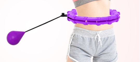 Fitness Sport Hoop Smart Upgrade Intelligent Sport Hoop Adjustable Thin Waist Exercise Gym Hoop Fitness Equipment Home Training (Option: Purple without box)