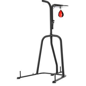 VEVOR 2 in 1 Punching Bag Stand, Steel Heavy Duty Workout Equipment, Adjustable Height Boxing Punching Bag and Speed Bag Stand (size: 47 x 58 x 86.6 inches)