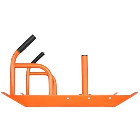 VEVOR Weight Training Pull Sled, Fitness Strength Speed Training Sled with Handle (Support Rod Size: 1&2 inches, Color: orange)