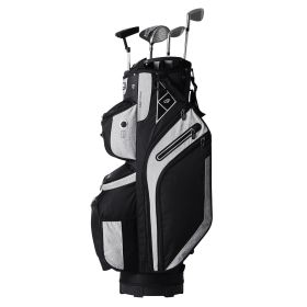 VEVOR Golf Cart Bag with 14 Way Organizer Divider Top, 36' 13 Pockets Premium Cart Bag (Pocket: 14 PCS, Color: BLACK)