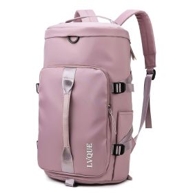 Waterproof Gym Fitness Bag Outdoor Travel Sport Excerise Fashion Casual Backpack (Color: Pink)